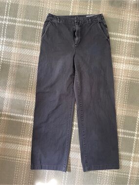 GAP loose khaki wide leg high rise pants 8T